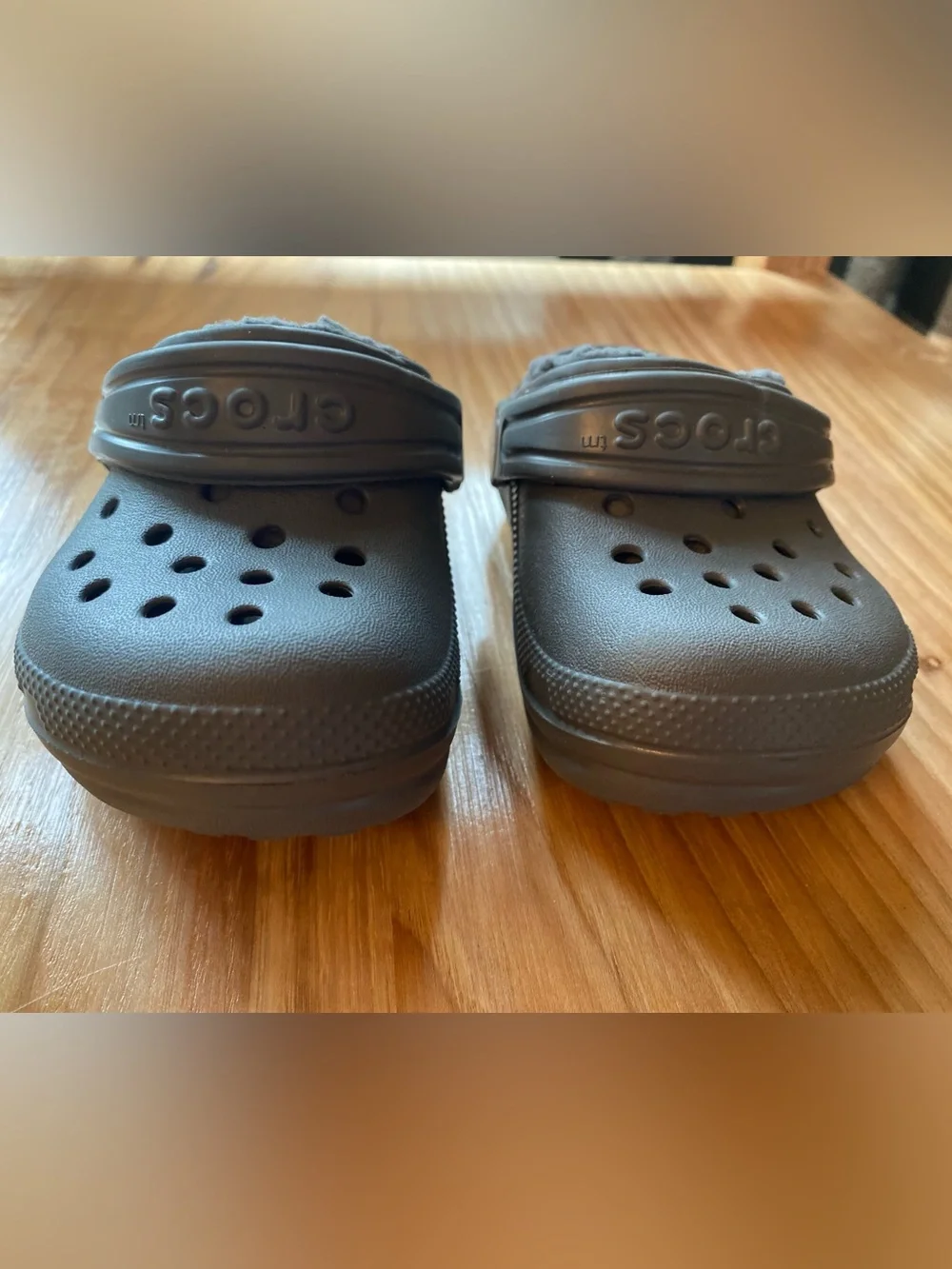 CROCS Toddler Classic Lined Clog in Gray